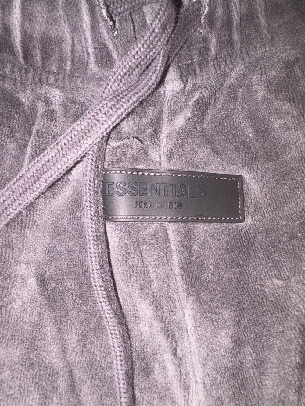 Essentials Plush Hoodie - Light Gray